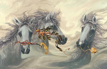 Horse Essence - Seahorses with the spirit of horses by Linda Herzog