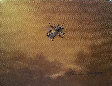 Bee One - bee, honey bee by Linda Herzog