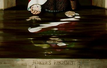 Jokers Request to become a Face Card - bottom half -  by Linda Herzog