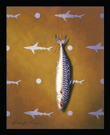 Shark Bait - Mackerel, fish, shark by Linda Herzog