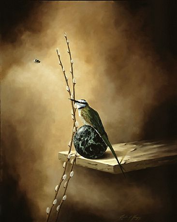 The Bee Eater - Bee Eater Bird by Linda Herzog