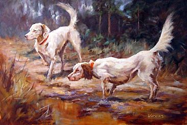 Red Clay Covey - Dogs by Peggy Watkins