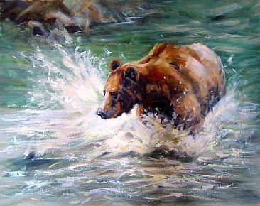 Game ON! - Grizzly Bear by Peggy Watkins