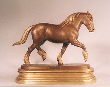 Goldy's Locks - Draft Horse by Marilyn Newmark