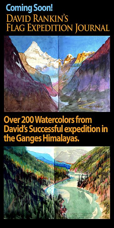 David Rankin's Flag Expedition Journal - The Artist Journal documenting David Rankin's Flag Expedition into the Ganges Himalayas by David Rankin