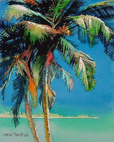 South India Palms - Beach palms along India's south western coastline by David Rankin