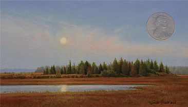 Autumn in the Barrens / Miniature - Landscape by Linda Rossin