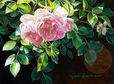 A Rose for a Rose (Sold) - Rose by Linda Rossin