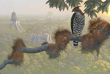 The City at Sunrise - Ornate Hawk Eagle by Richard Sloan (1935-2007)