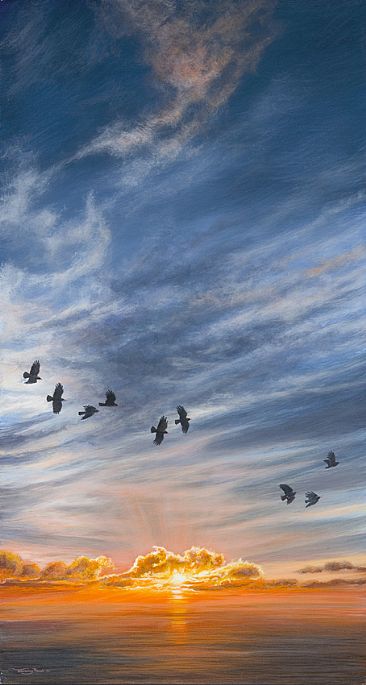 Winter solstice - 'Choughs' - Choughs by Jeremy Paul
