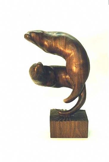Love Is Blind (1995) - Otter Pair by David Bruce Johnson