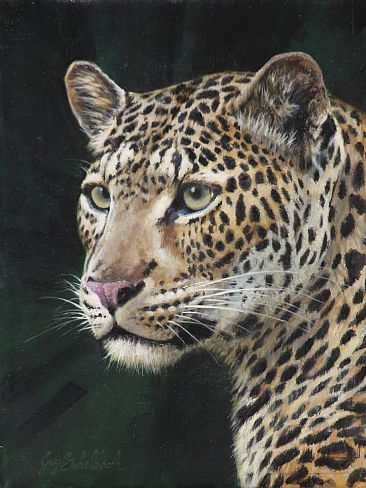 Leopard Portrait -  by Guy Coheleach