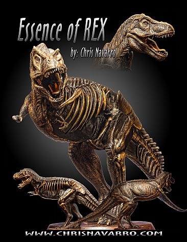 ''ESSENCE OF REX'' - T Rex dinosaur by Chris Navarro