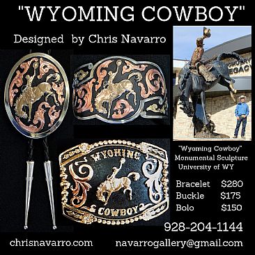 Chris Navarro Wyoming Cowboy designed jewelry. -  by Chris Navarro