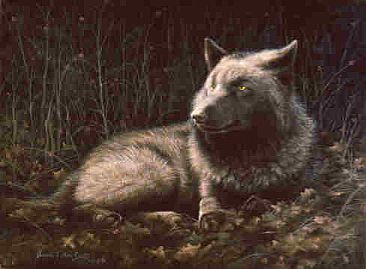Deep Woods Repose  - Timber Wolf by Jeanne Filler Scott
