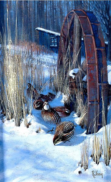 Winter Hideaway - Bobwhite Quail by Robert Kray