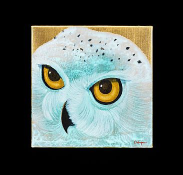 Winter Wanderer - Snowy Owl by Leo Osborne