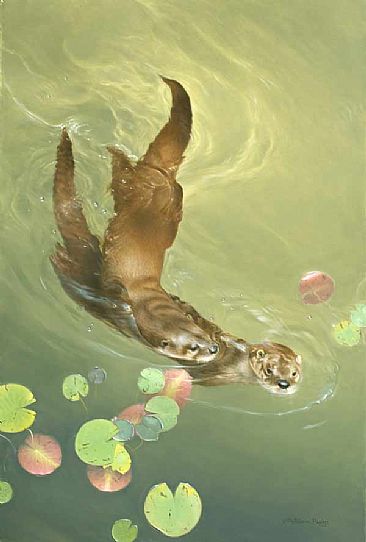 Arabesque - Otter by Patricia Pepin