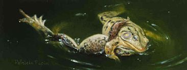 Frog Off! - Green frog by Patricia Pepin