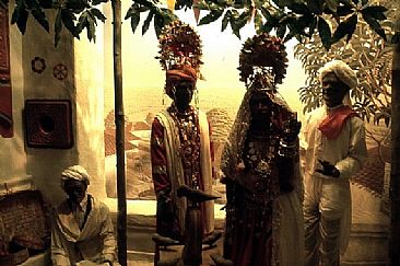 Hindu Wedding Diorama, India - Ethnographic diorama for Hall of Asian Peoples, AMNH by Stephen Quinn