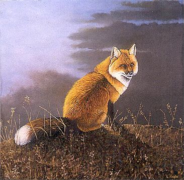 Hill Top Sentry - Fox by Len Rusin
