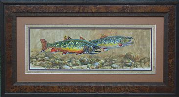 BROOKIE PAIR - Brook trout by Mark Susinno