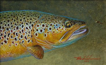 BROWN TROUT & BEADHEAD - Brown trout by Mark Susinno