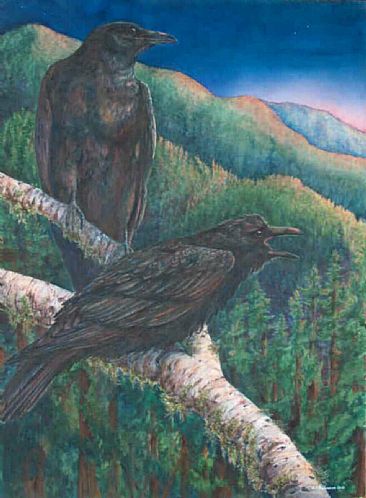 Night Calls - Ravens by Linda Parkinson