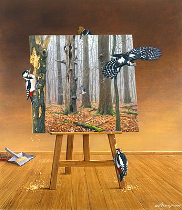Woodpeckers visit -  by Harro Maass