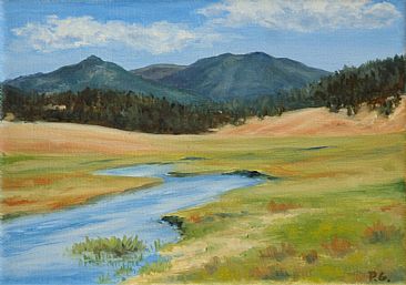 Jemez River - Jemez River-New Mexico by Paula Golightly