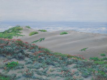 Summer at Ma-le'l Dunes - dunes by Paula Golightly