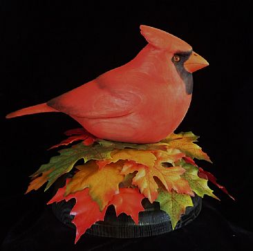 Fall Cardinal - Northern Cardinal by Betsy Popp
