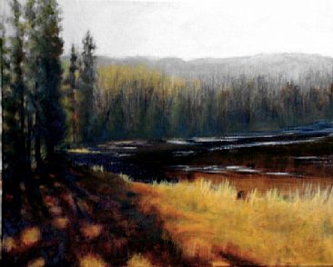 Fall Lake - Landscape by Betsy Popp