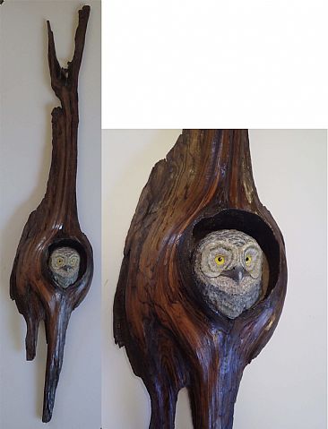 Peek-A-Whoo SOLD - Owlet by Betsy Popp