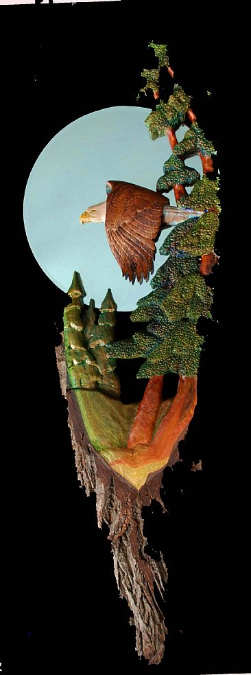 Eagle Mirror - American Bald Eagle - SOLD by Betsy Popp