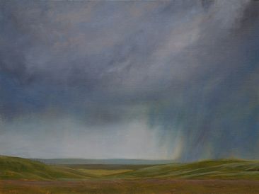 Approaching Storm - SOLD - Landscape by Betsy Popp