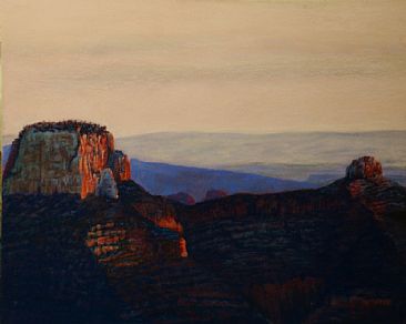 Cape Final View of Early Morning - Grand Canyon Landscape by Betsy Popp