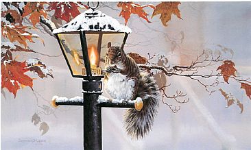 Candlelight Dinner - squirrel by Christopher Walden