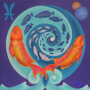 Pisces - fish by Marcia Perry