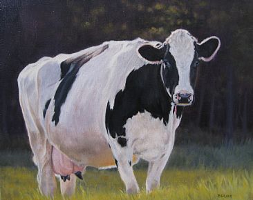 Miss Wisconsin - SOLD - Holstein Cow by Sally Berner