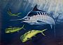 Yellow and Blue - Dolphinfish and Blue marlin by Setsuo Hamanaka (2)