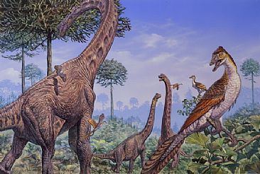 Jurassic Eden - Dinosaurs of western America by Mark Hallett