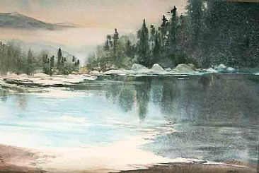 Early Start - high country river by Linda Sutton