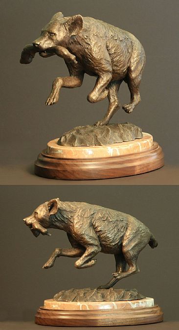 Prized Possession  - Spotted Hyena by Douglas Aja