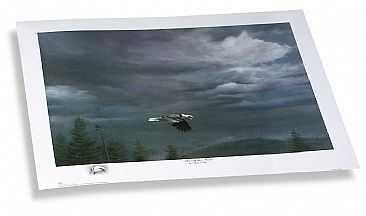 Through The Storm Ducks Unlimited Artist Proof -  by Michael Pape