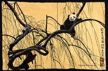 China Gold - Giant Panda by Pollyanna Pickering