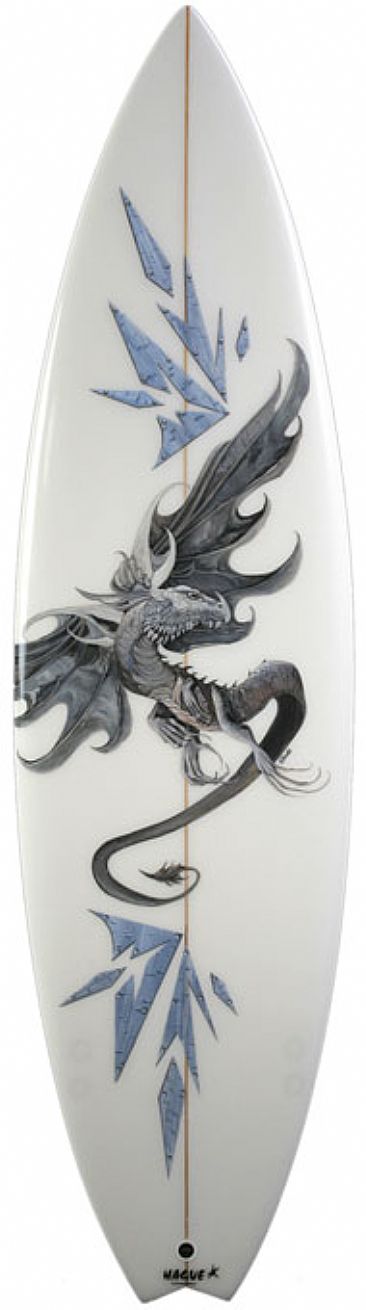 Flying Dragon - Custom Surfboard by Karin Snoots