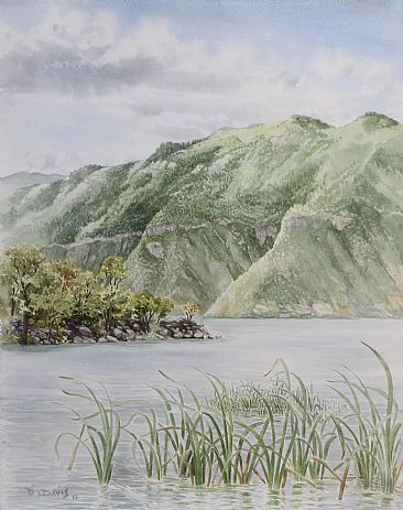Lake Atitlan Landscape 2 - View of Lake Atitlan from Pachitulul by Daniel Davis