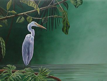 Great Egret - Great Egret by Emily Lozeron
