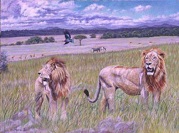 If Lions Ruled the World - male lions in the Masai Mara by Theresa Eichler